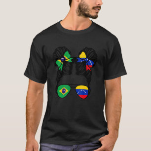Camiseta Niños brasileños medio venezolanos Chicas brasileñ