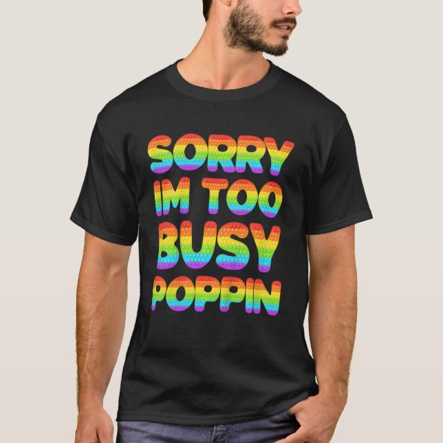 Camiseta Niños Bubble Popper Fidget Toy Lo Siento Demasiado (Anverso)