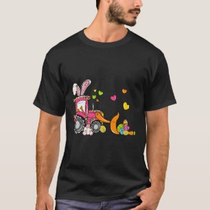 Camiseta Niños Bulldozer Easter Bunny Huevos Cute Camión Bo
