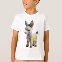Niños Burro Artistas con Pastel Salpicado