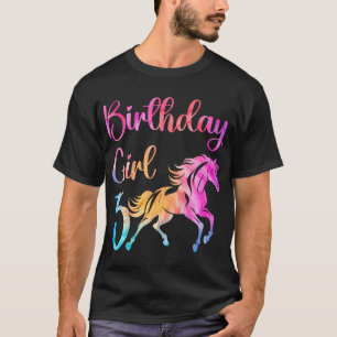 Camiseta Niños Caballo De Cumpleaños De 5 Años Chica Cumple