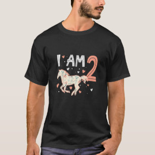 Camiseta Niños Caballo Lindo Cumpleaños 2 Soy 2 Para Niño