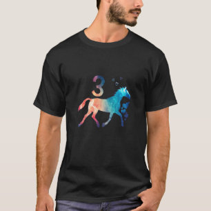 Camiseta Niños Caballo Lindo Cumpleaños 3   3 Años Para Tod