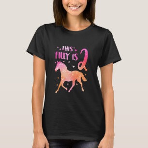 Camiseta Niños Caballo Lindo Cumpleaños Niña Esta Potranca