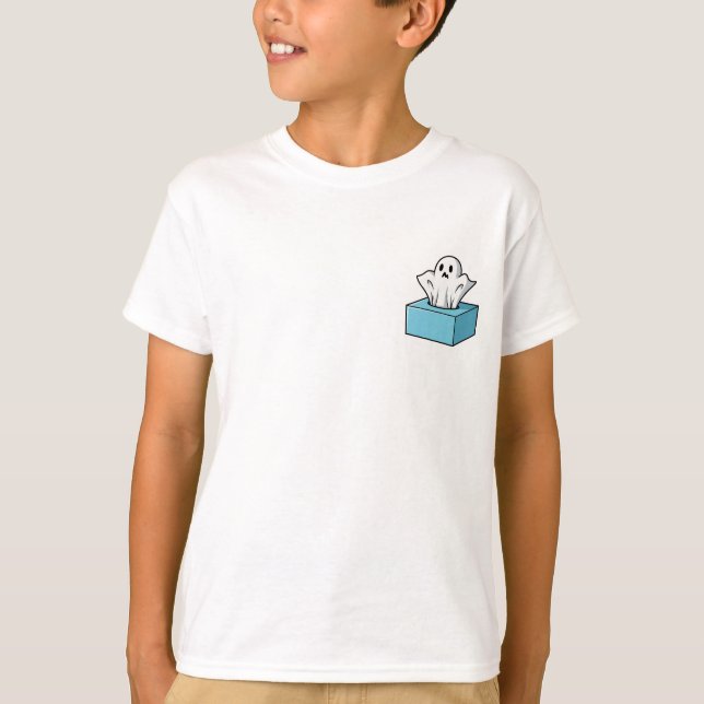 Camiseta Niños Caja de Tejidos Fantasmales (Anverso)