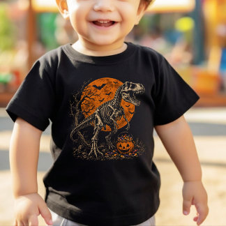 Camiseta Niños Calavera de Halloween Calabaza Espeluznante
