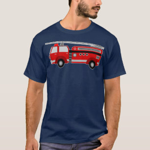 Camiseta Niños Camión de Bomberos Niños Cute Regalo Bombero