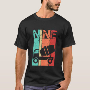 Camiseta Niños Camión De Construcción De 9 Años Cumpleaños 
