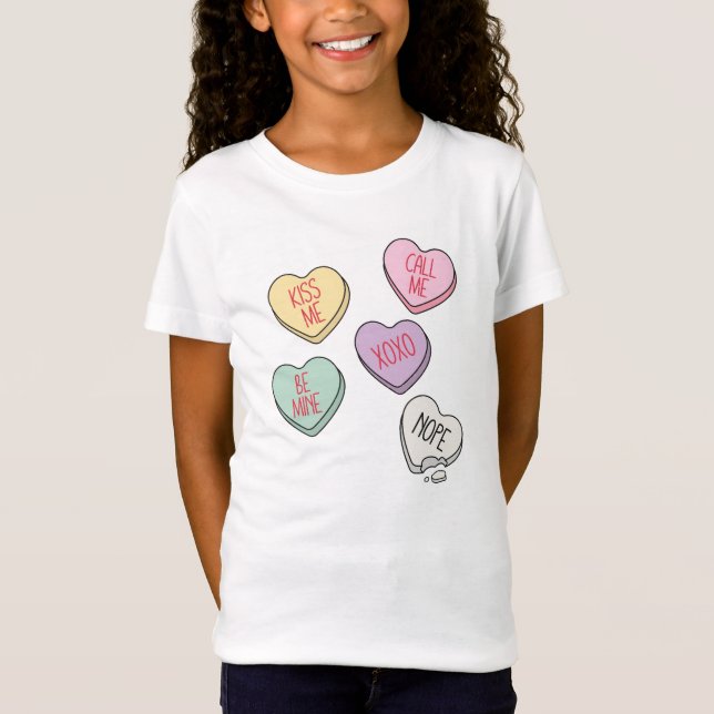Camiseta Niños Camisas del Corazón de San Valentín (Anverso)