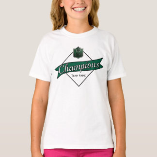 Camiseta Niños Campeones Personalizados Gráficos de Diamant
