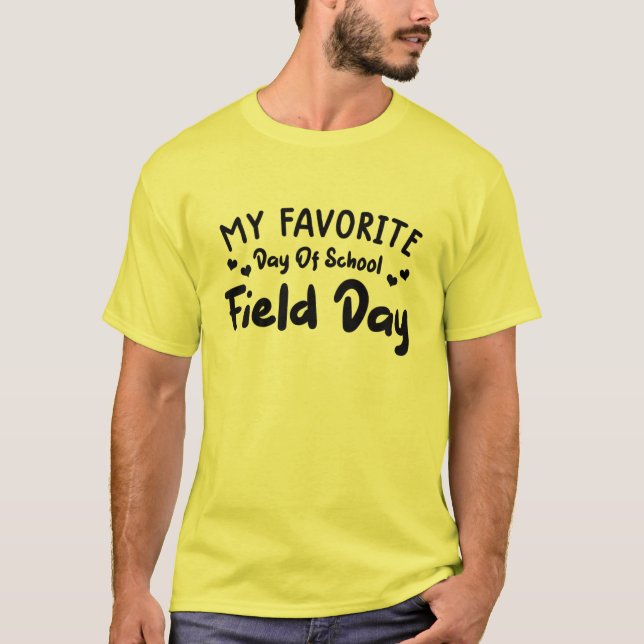 Camiseta Niños Campo Día De Los Niños Amarillos Día De Trab (Anverso)