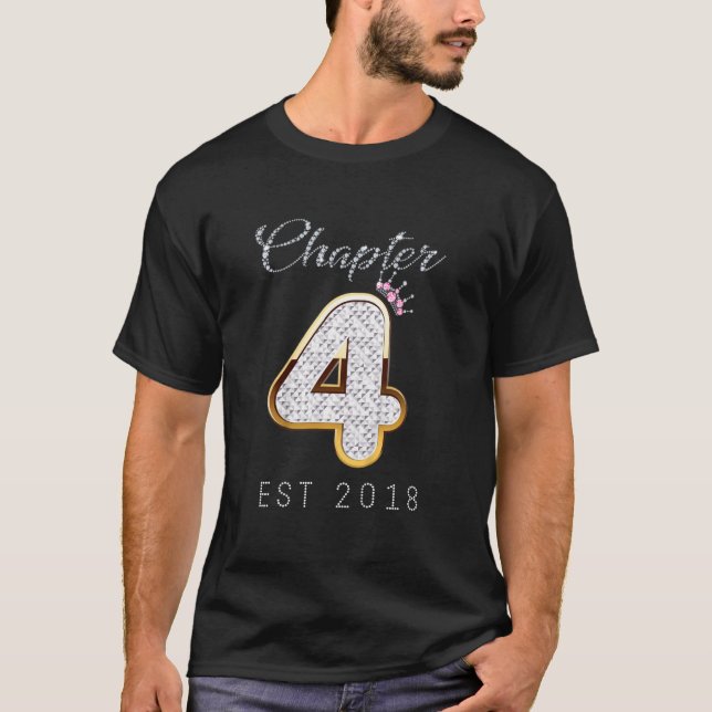 Camiseta Niños Capítulo 4 Est 2018 4º Cumpleaños Tee Para C (Anverso)