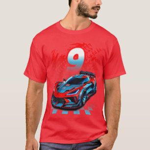 Camiseta Niños Carrera De 9 Años Cumpleaños 9 Años Fiesta D