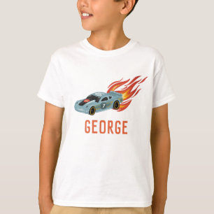 Camiseta Niños Carreras azul caliente