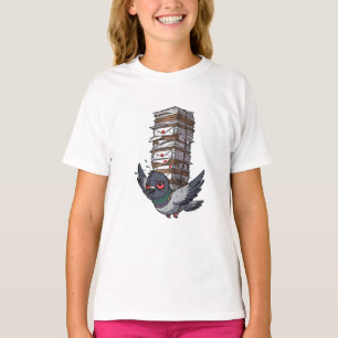 Camiseta Niños carteros palomas mensajeras sobrecargados de