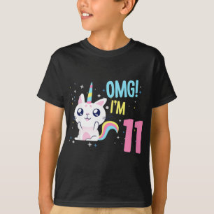 Camiseta Niños Chica De 11 Años Ropa De Cumpleaños Unico