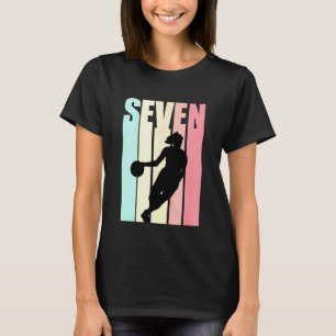 Camiseta Niños Chica de Baloncesto 7 Hoy Cumpleaños Séptimo