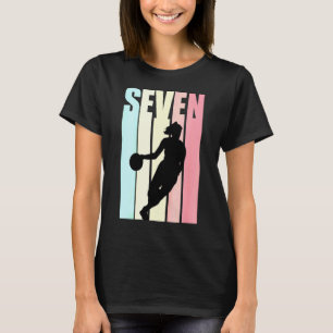Camiseta Niños Chica de Baloncesto 7 Hoy Cumpleaños Séptimo