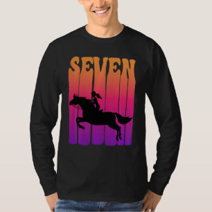 Camiseta Niños Chica Jinete de caballos Tengo 7 Años