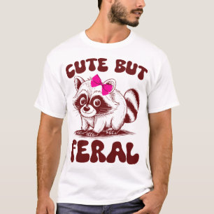 Camiseta Niños Chica Raccoon Pero Feral Trash Panda