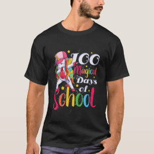 Camiseta Niños Chicas 100 Mágicos Días De Primer Grado Esco