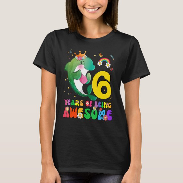 Camiseta Niños Chicas adolescentes de 6 años de edad con de (Anverso)