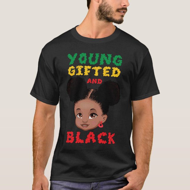 Camiseta Niños Chicas Africanos Negros Y Jóvenes De Edad Me (Anverso)