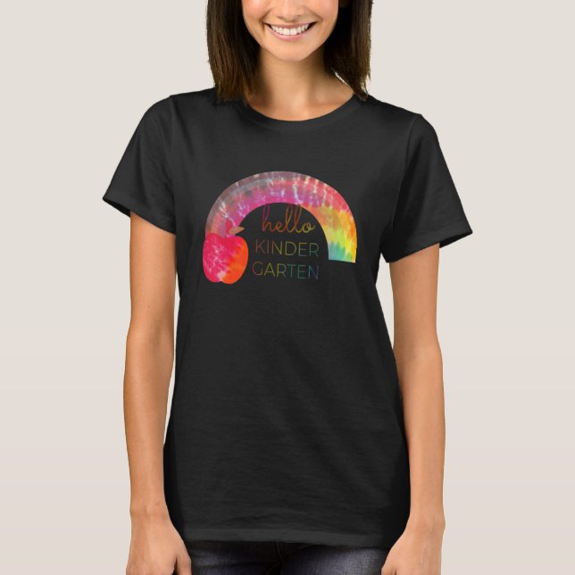 Camiseta Niños Chicas arcoiris Equipo de maestros Kindergar (Anverso)