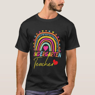 Camiseta Niños Chicas arcoiris Equipo de maestros Kindergar