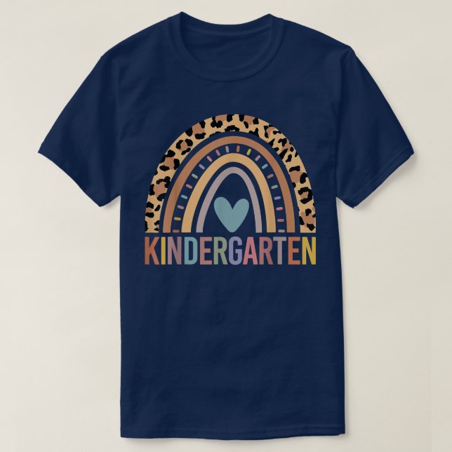 Camiseta Niños Chicas arcoiris Equipo de maestros Kindergar (Diseño del anverso)