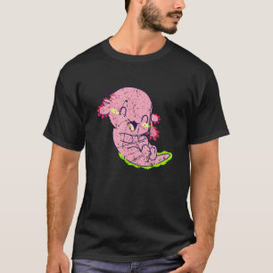 Camiseta Niños Chicas Cute Anfibio Axolotl Grunge Desi