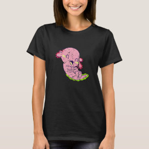 Camiseta Niños Chicas Cute Anfibio Axolotl Grunge Desi