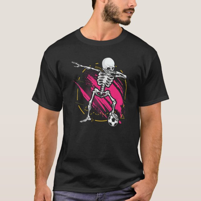 Camiseta Niños Chicas Dabbing Skeleton (Anverso)