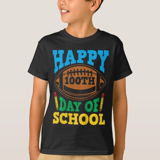 Camiseta Niños Chicas de 100 días de colegio Felices 100 dí (Anverso)