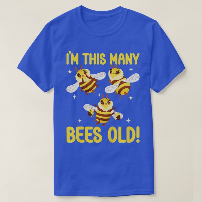 Camiseta Niños Chicas de 3 años de edad abejas niños de 3 a (Diseño del anverso)