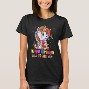 Camiseta Niños Chicas de 3 años Unicornio 3 cumpleaños