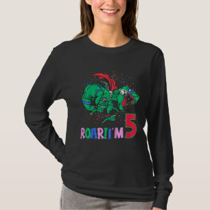 Camiseta Niños Chicas de 5 años Niños Dinosaurio D