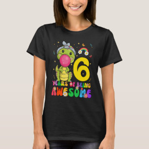 Camiseta Niños Chicas de 6 años de edad quitan dinosaurio 6
