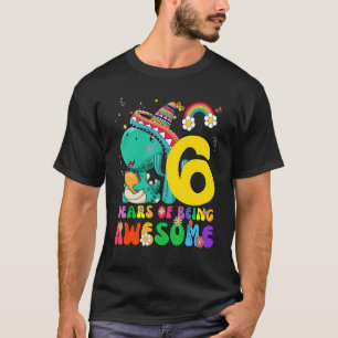 Camiseta Niños Chicas de 6 años de edad quitan dinosaurio 6