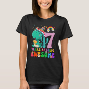 Camiseta Niños Chicas de 7 años de edad quitan dinosaurio 7