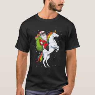 Camiseta Niños Chicas de caballos de Unicornio viajan en na