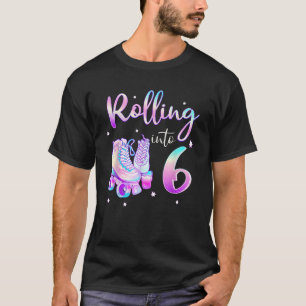 Camiseta Niños Chicas de cumpleaños de 6 años entran al 6º 