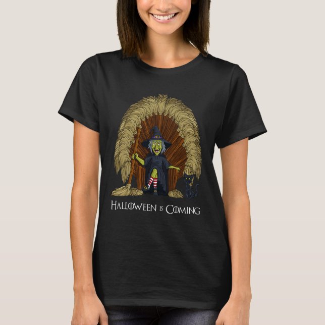 Camiseta Niños Chicas de Halloween con hongos y honestidade (Anverso)