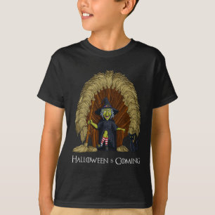 Camiseta Niños Chicas de Halloween con hongos y honestidade