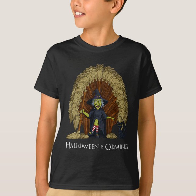 Camiseta Niños Chicas de Halloween con hongos y honestidade (Anverso)