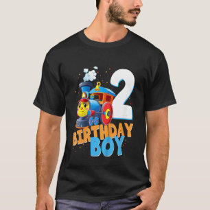 Camiseta Niños Chicas de la 2ª Tren de Cumpleaños de 2 años