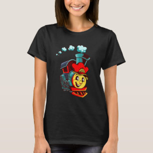 Camiseta Niños Chicas de Locomotoras y Modelos de Tren Ferr