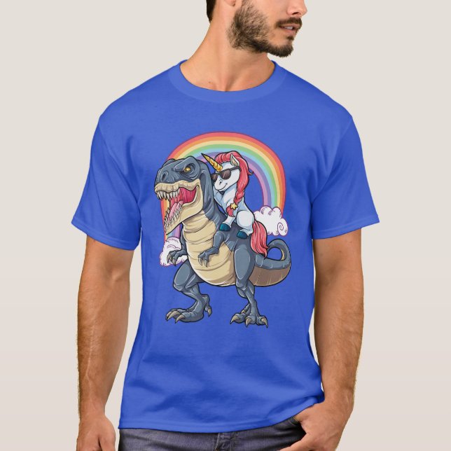 Camiseta Niños Chicas de Unicornio viajando en bicicleta Re (Anverso)