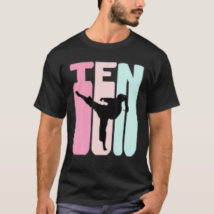 Camiseta Niños Chicas Del 10 Aniversario De La Retro Taekwo