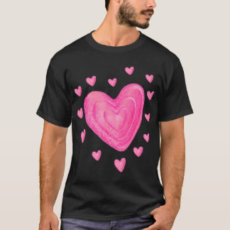 Camiseta Niños Chicas Día de San Valentín de la escuela de 